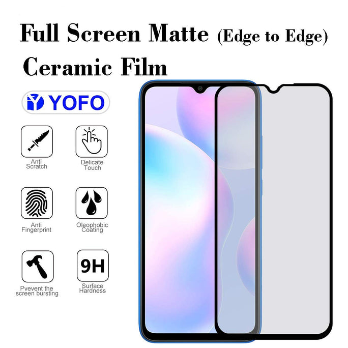 YOFO Combo for Mi Redmi 9 PRIME Transparent Back Cover + Matte Screen Guard with Free OTG Adapter