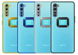 YOFO Electroplated Logo View Back Cover Case for OnePlus Nord (Transparent|Chrome|TPU+Poly Carbonate)- GOLD