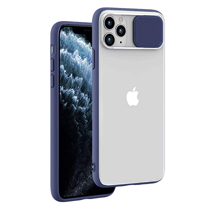 YOFO Shutter Design Shockproof Back Cover for iPhone 11 Pro Max Soft Durable Shutter Translucent Smoke Case Cover for iPhone 11 Pro Max Shutter