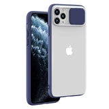 YOFO Shutter Design Shockproof Back Cover for iPhone 11 Pro Max Soft Durable Shutter Translucent Smoke Case Cover for iPhone 11 Pro Max Shutter