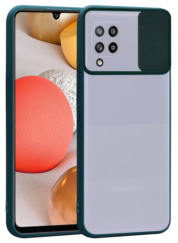 YOFO Camera Shutter Back Cover For Samsung Galaxy M42 (5G) With Free OTG Adapter