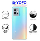 YOFO Back Cover for Vivo T1 / Y75 (5G) (Flexible|Silicone|Transparent|Dust Plug|Camera Protection)