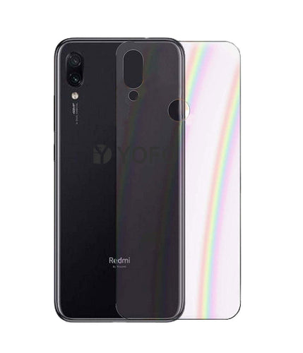 YOFO Rainbow Effect Anti Scratch Back Screen Guard for MI Redmi Note 7 PRO/Note 7 / Note 7S