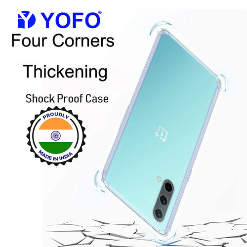 YOFO Back Cover for OnePlus Nord CE (5G) (Flexible|Silicone|Transparent |Shockproof)