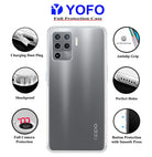 YOFO Silicon Transparent Back Cover for Oppo A94 / F19 Pro - Camera Protection with Anti Dust Plug