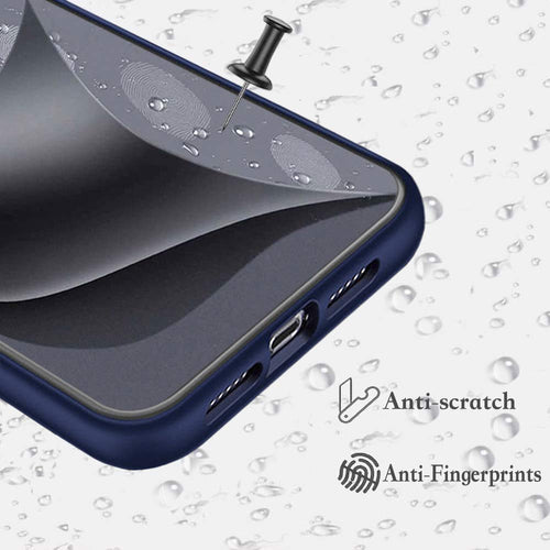 YOFO Matte Finish Smoke Back Cover for Mi Redmi Note 9 Pro / Mi Redmi Note 9 Pro / Poco M2 Pro -Blue