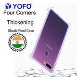 YOFO Back Cover for Oppo A12 (Flexible|Silicone|Transparent |Shockproof)