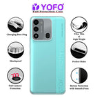 YOFO Back Cover for Tecno Spark 8C (Flexible|Silicone|Transparent|Dust Plug|Camera Protection)