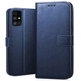 YOFO Samsung Galaxy M51 Leather Flip Cover Full Protective Wallet Case