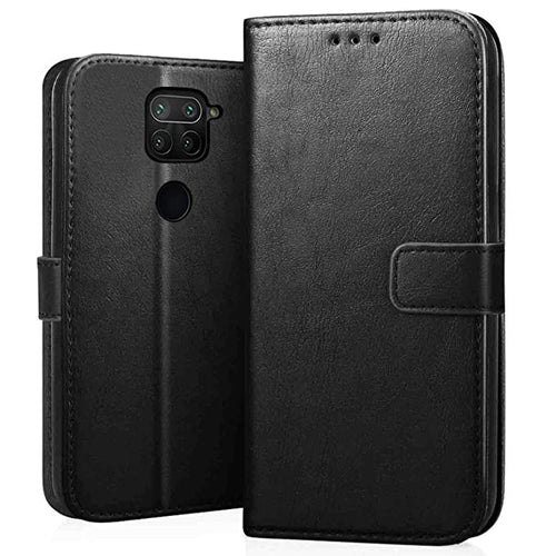 YOFO Flip Leather Magnetic Wallet Back Cover Case for Mi Redmi Note 9