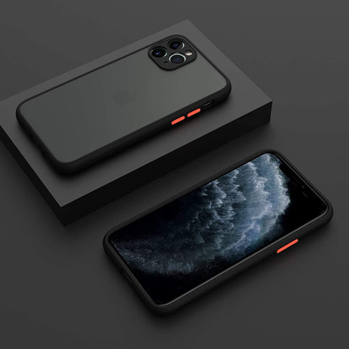 YOFO Matte Finish Smoke Back Cover for Apple iPhone 11 (6.1)-BLACK