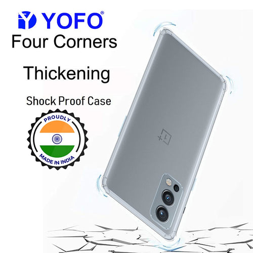 YOFO Back Cover for Oneplus Nord 2 (5G)(Flexible|Silicone|Transparent|Camera Protection Grip)