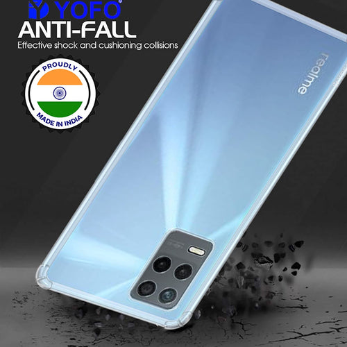 YOFO Back Cover for Realme Narzo 30 (5G) / Realme 8 (5G) (Flexible|Silicone|Transparent |Shockproof)