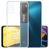 YOFO Back Cover for Poco M3 Pro (Flexible|Silicone|Transparent|Camera Protection|DustPlug)