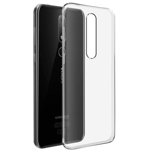 YOFO Silicon Transparent Soft Back Cover for Nokia 6.1 Plus 2018 (Transparent)