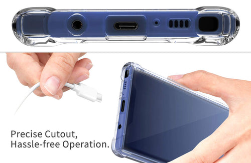YOFO Shockproof Back Cover for Samsung Galaxy Note 9 (Transparent)