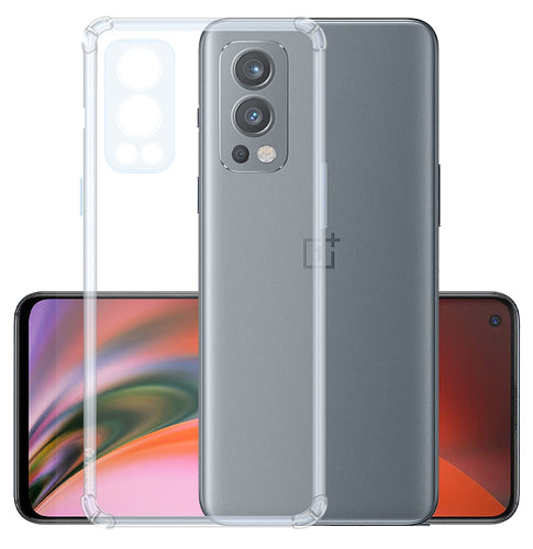 YOFO Back Cover for Oneplus Nord 2 (5G)(Flexible|Silicone|Transparent|Camera Protection Grip)