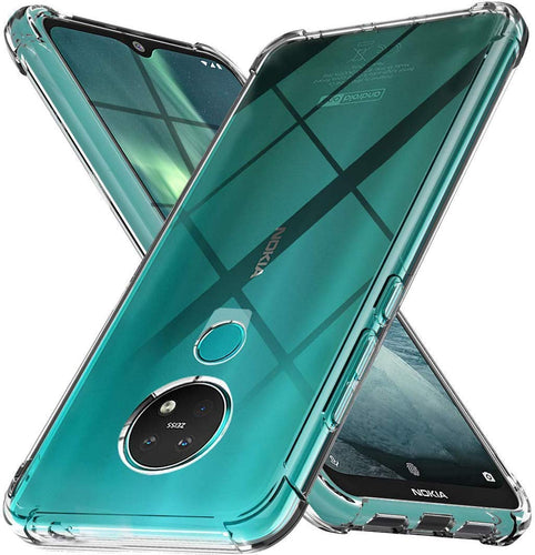 YOFO Combo for Nokia 7.2 Transparent Back Cover + Matte Screen Guad with Free OTG Adapter