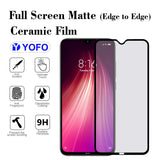 YOFO Mattte Finish Anti-Fingerprint Ceramic Flexible Screen Protector for Redmi Note 8