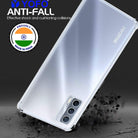 YOFO Silicon Transparent Back Cover for Realme X7 Shockproof Bumper Corner with Ultimate Protection