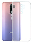 YOFO Back Cover for Mi Redmi 9 Prime (Flexible|Silicone|Transparent|Anti Dust Plug|Camera Protection)
