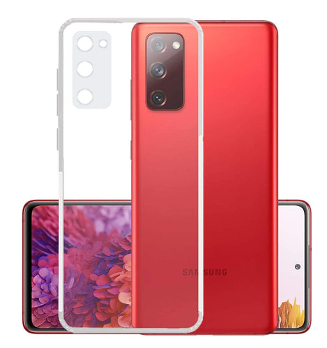 YOFO Back Cover Case for Samsung Galaxy S20 FE/Samsung S20 lite (Transparent) Camera Protection with Dust Plug