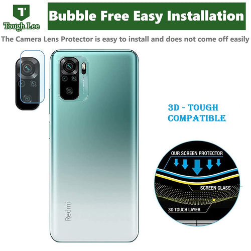YOFO Anti Scratch Camera Lens Screen Protector 9H Camera Nano Glass for Mi Redmi Note 10 (Transparent)