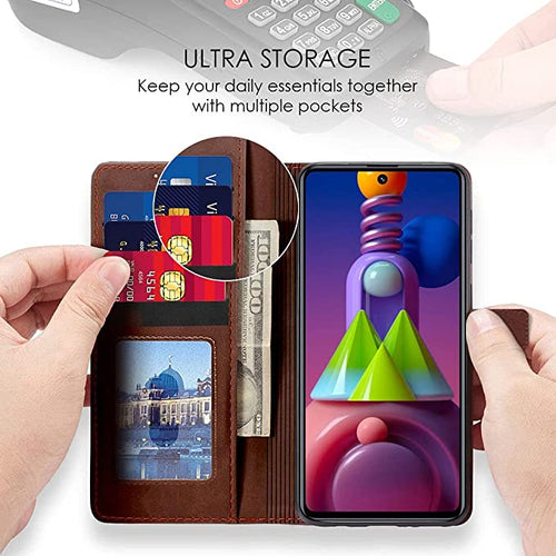 YOFO Flip Leather Magnetic Wallet Back Cover Case for Mi Redmi 7A