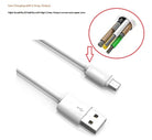 TENPLUS Micro USB Data Cable | Fast Charge/Fast Sync (White) TP-349 Compatible with All Smartphones - 1 M