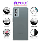 YOFO Back Cover for Samsung Galaxy F23 (5G) Flexible|Silicone|Transparent|Dust Plug|Camera Protection…
