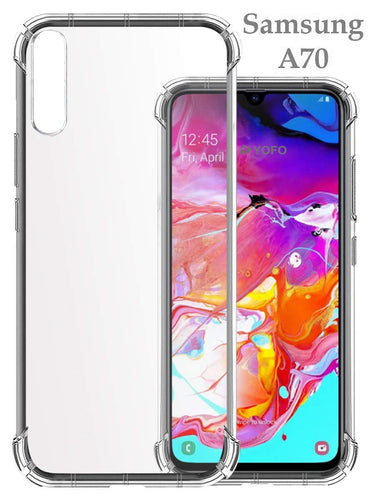 YOFO Shockproof Soft Transparent Back Cover for Samsung A70 - (Transparent) Full Protection Case