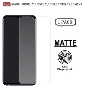 YOFO Anti Glare Matte Finish Anti-Fingerprint 9H Screen Protector for Xiaomi Mi Redmi Note 7 Pro/Note 7 / Note 7S (Matte)