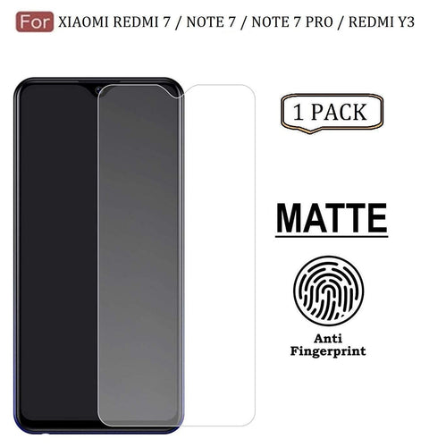 YOFO Anti Glare Matte Finish Anti-Fingerprint 9H Screen Protector for Xiaomi Mi Redmi Note 7 Pro/Note 7 / Note 7S (Matte)