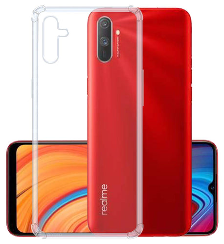 YOFO Silicon Transparent Back Cover for Realme C3 Shockproof Bumper Corner with Ultimate Protection