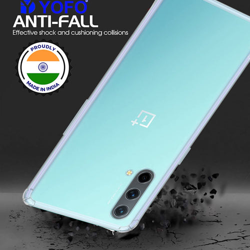 YOFO Back Cover for OnePlus Nord CE (5G) (Flexible|Silicone|Transparent |Shockproof)