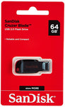 SanDisk Cruzer Blade 64GB USB Flash Drive - Red Black