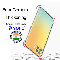YOFO Rubber Back Cover Case for Oppo F17 Pro (Transparent) with Bumper Corner