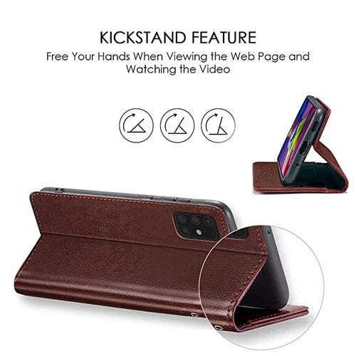 YOFO Flip Leather Magnetic Wallet Back Cover Case for Mi Redmi 9