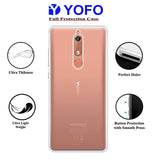YOFO Back Cover for Nokia 5.1 (Flexible|Silicone|Transparent|Camera Protection)