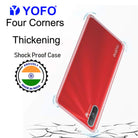 YOFO Silicon Transparent Back Cover for Realme C3 Shockproof Bumper Corner with Ultimate Protection