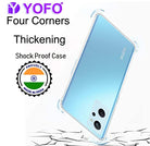 YOFO Back Cover for Realme 9i (Flexible|Silicone|Transparent|Dust Plug|Camera Protection)