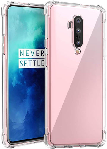 YOFO Shockproof Soft Transparent Back Cover for OnePlus 7T PRO (Transparent)