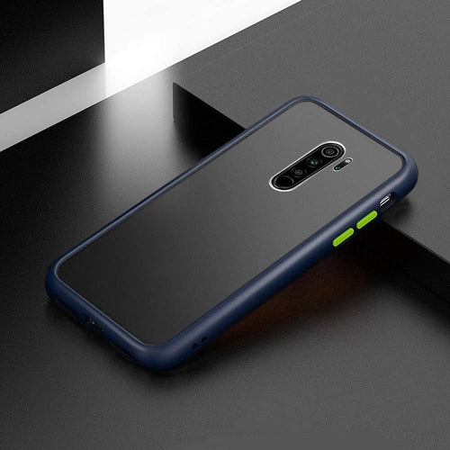 YOFO Matte Finish Smoke Back Cover for Mi Redmi Note 8Pro-Blue