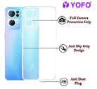 YOFO Back Cover for Oppo Reno 7 Pro (5G) (Flexible|Silicone|Transparent|Dust Plug|Camera Protection)