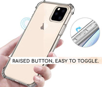 YOFO TPU Cristal Glass Shockproof Back Cover for Apple iPhone 11 Pro {5.8 Inch} - (Transparent)