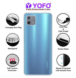 YOFO Back Cover for Oppo A16 E (Flexible|Silicone|Transparent|Dust Plug|Camera Protection)…