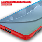 YOFO TPU Frameless case for Samsung A30s (RED) Case Slim Translucent Matte Texture Design Hard PC Back Cover Shock Bumper Corners  (Matte Transparent)