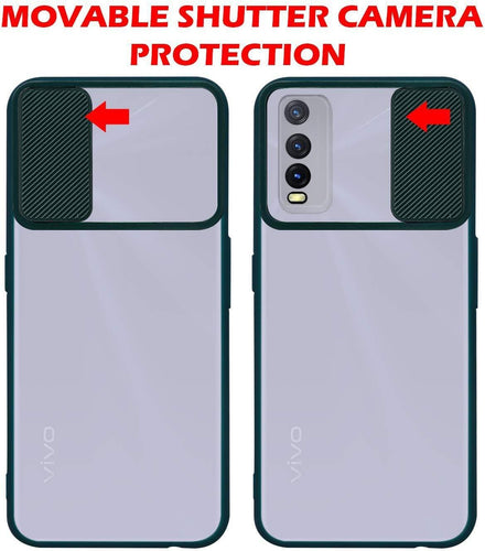 YOFO Camera Shutter Back Cover For Vivo Y20, Vivo Y20i, Vivo Y12s, Vivo Y20A With Free OTG Adapter