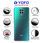 YOFO Combo for Mi Redmi Note 9 PRO Transparent Back Cover + Matte Screen Guard with Free OTG Adapter