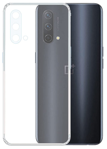 YOFO Back Cover for OnePlus Nord CE (5G) (Flexible|Silicone|Transparent|Camera Protection|DustPlug)